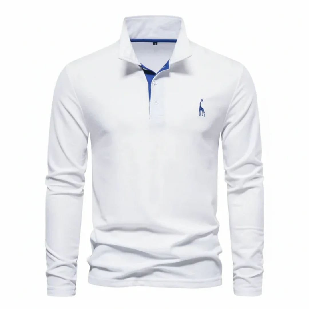 Noah | Herren Poloshirt Langarm Mit Kontrast Alltag