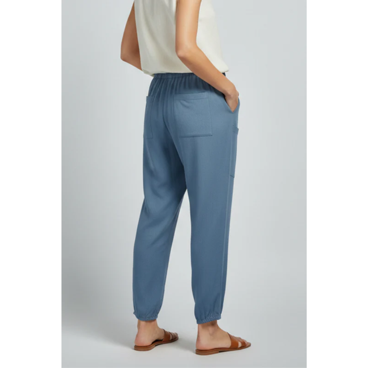 Ida | Damen Stoffhose Mit Kordelzug Und Knopf