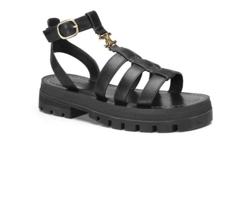 Gladiator-Sandalen für Damen aus Kunstleder