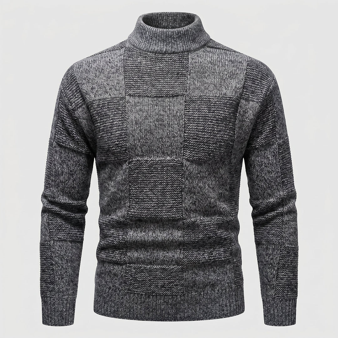 Andreas | Herren Frühlings Figurbetonter Rollkragenpullover