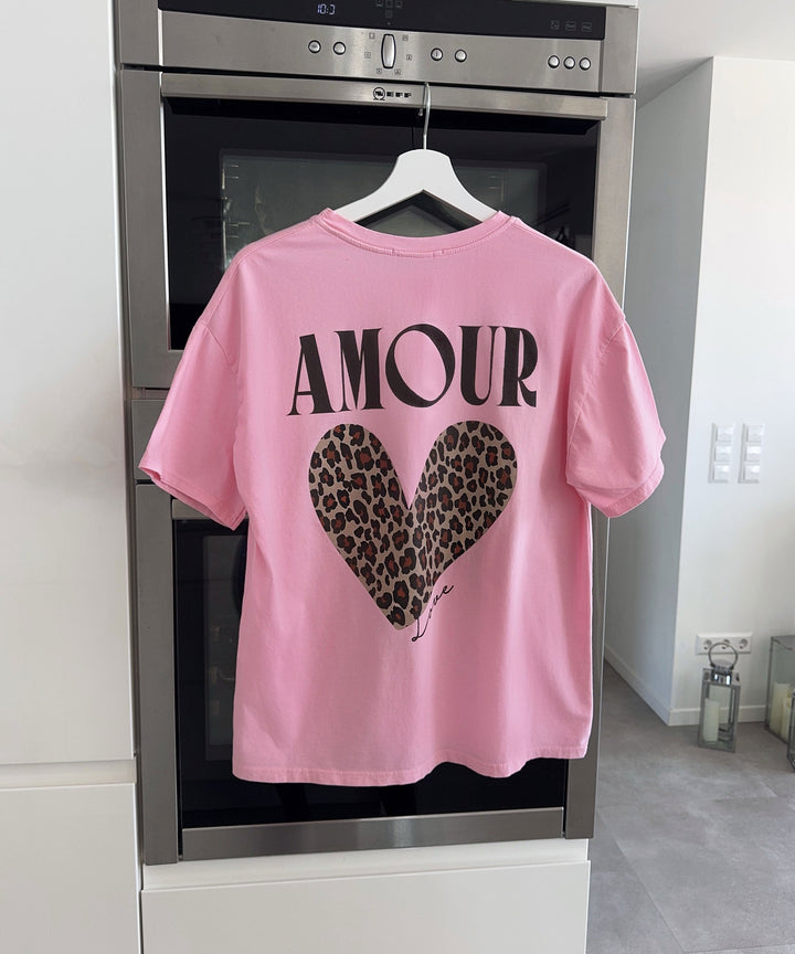 T-Shirt Love Leo Rosa Ladypolitan ♡