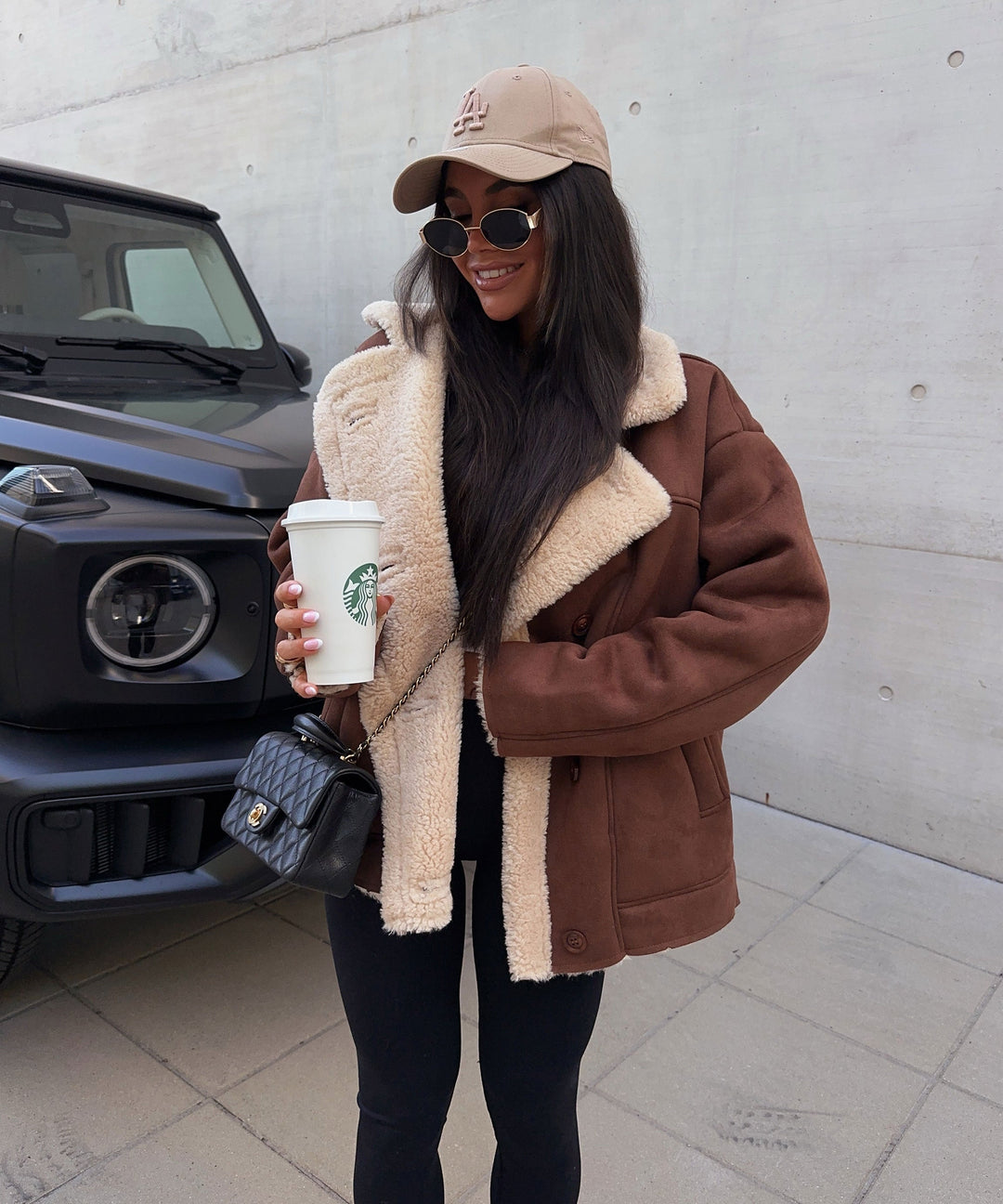 Lederjacke Penny braun