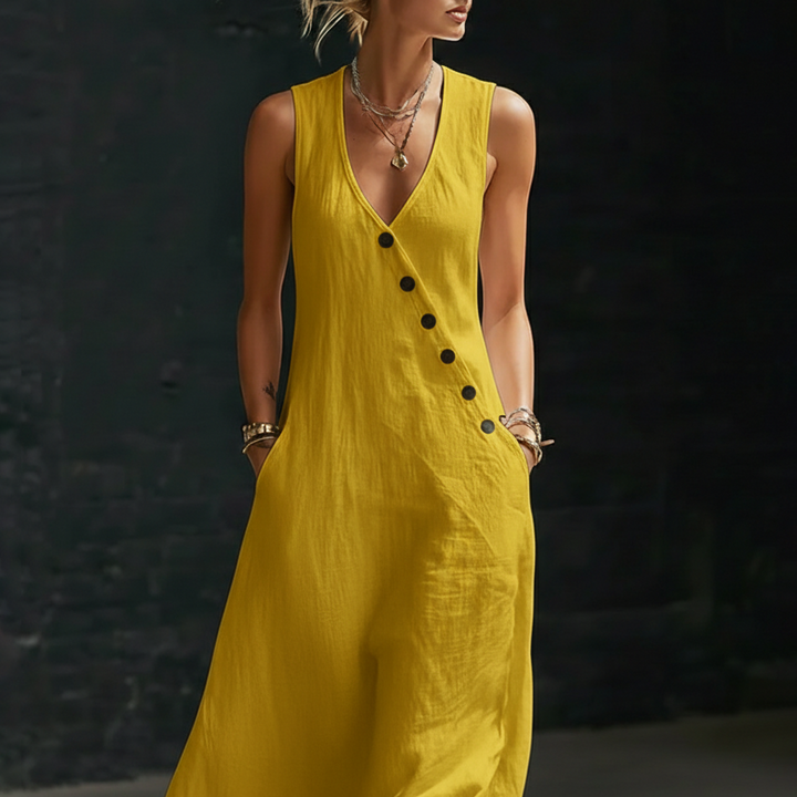 Damen-Hemdkleid mit Knöpfen