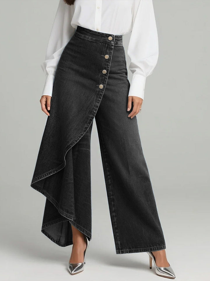 Maya – Stylish high-waisted wide-leg jeans for Women - Image 5