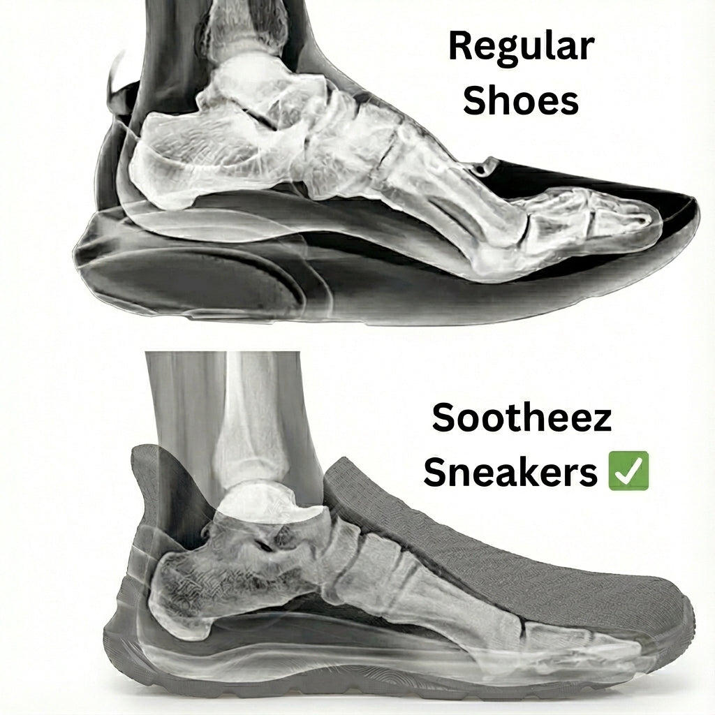 Orthopädische Sneaker für Damen zum Hineinschlüpfen