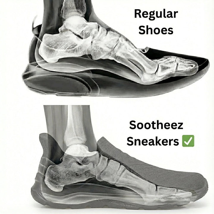 Orthopädische Sneaker für Damen zum Hineinschlüpfen
