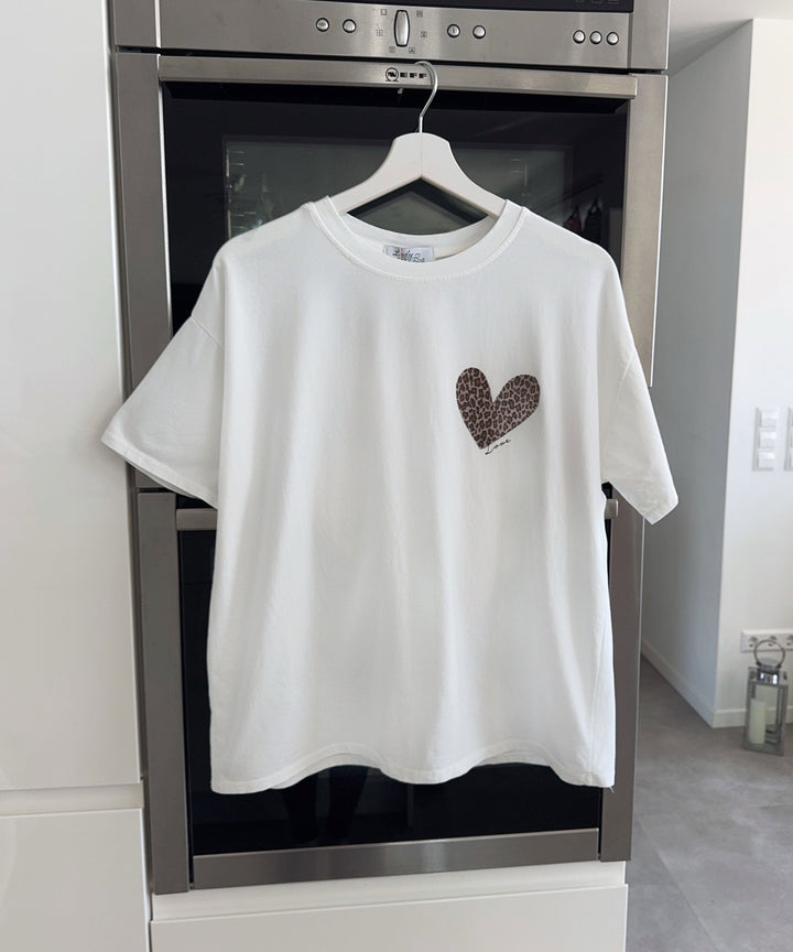 T-Shirt Love Leo Weiß Ladypolitan ♡