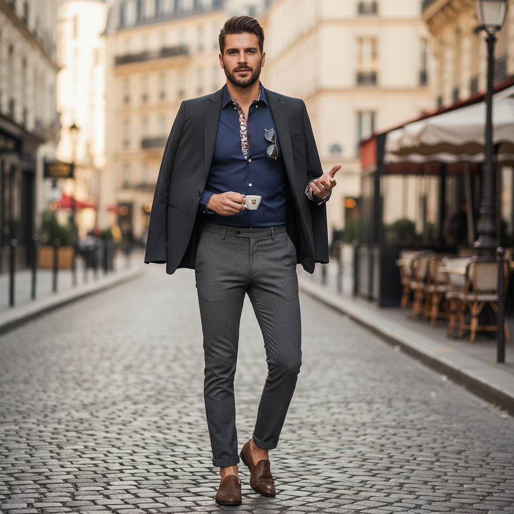 Adrien – Elegantes Langarmhemd