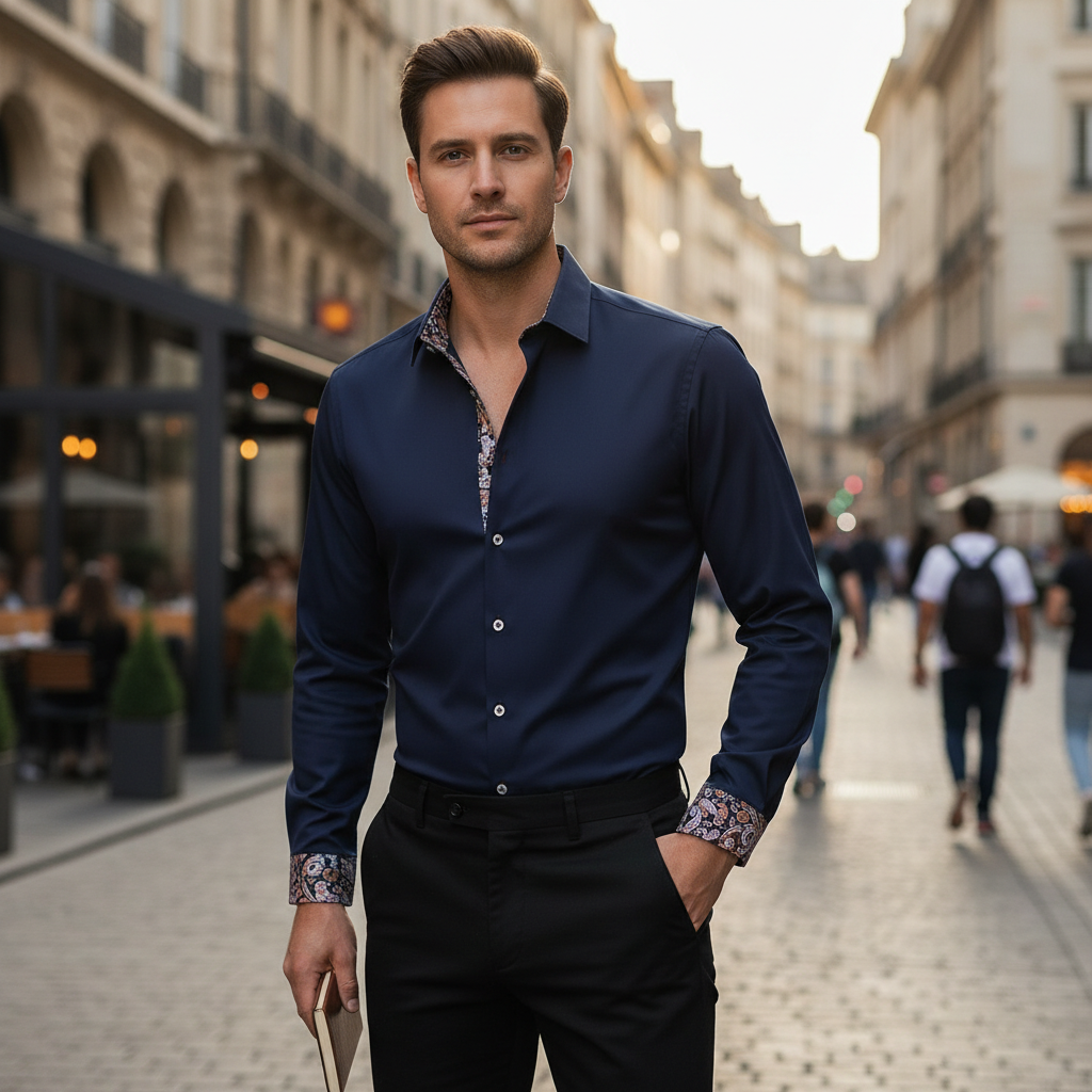 Adrien – Elegantes Langarmhemd