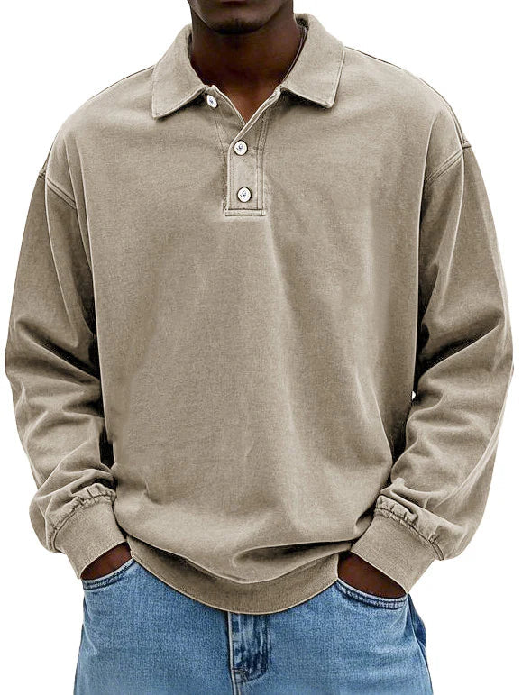 Caspian - Premium Langarm-Polo für Herren