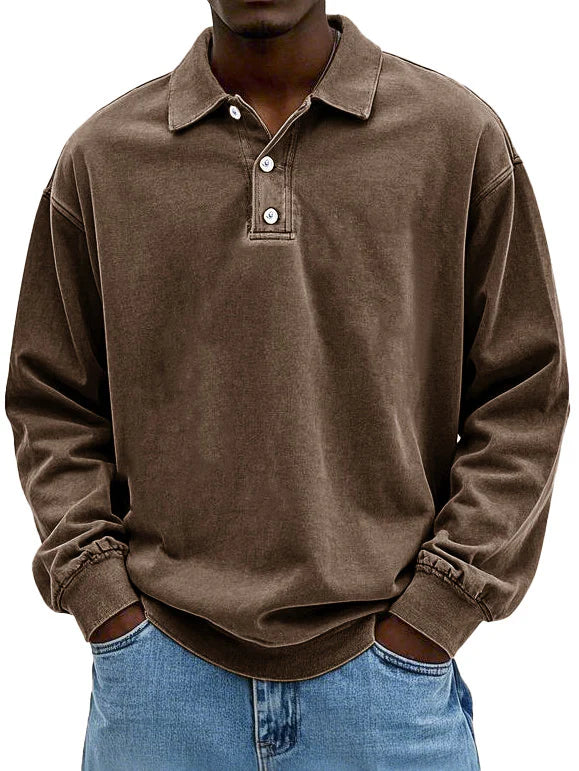 Caspian - Premium Langarm-Polo für Herren