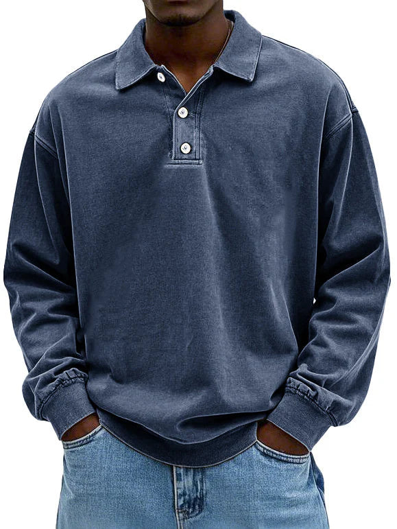 Caspian - Premium Langarm-Polo für Herren