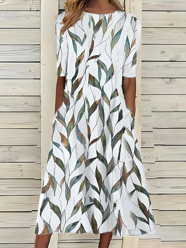 Yvonne – Elegant Coastal Floral Dress for Women - Image 3