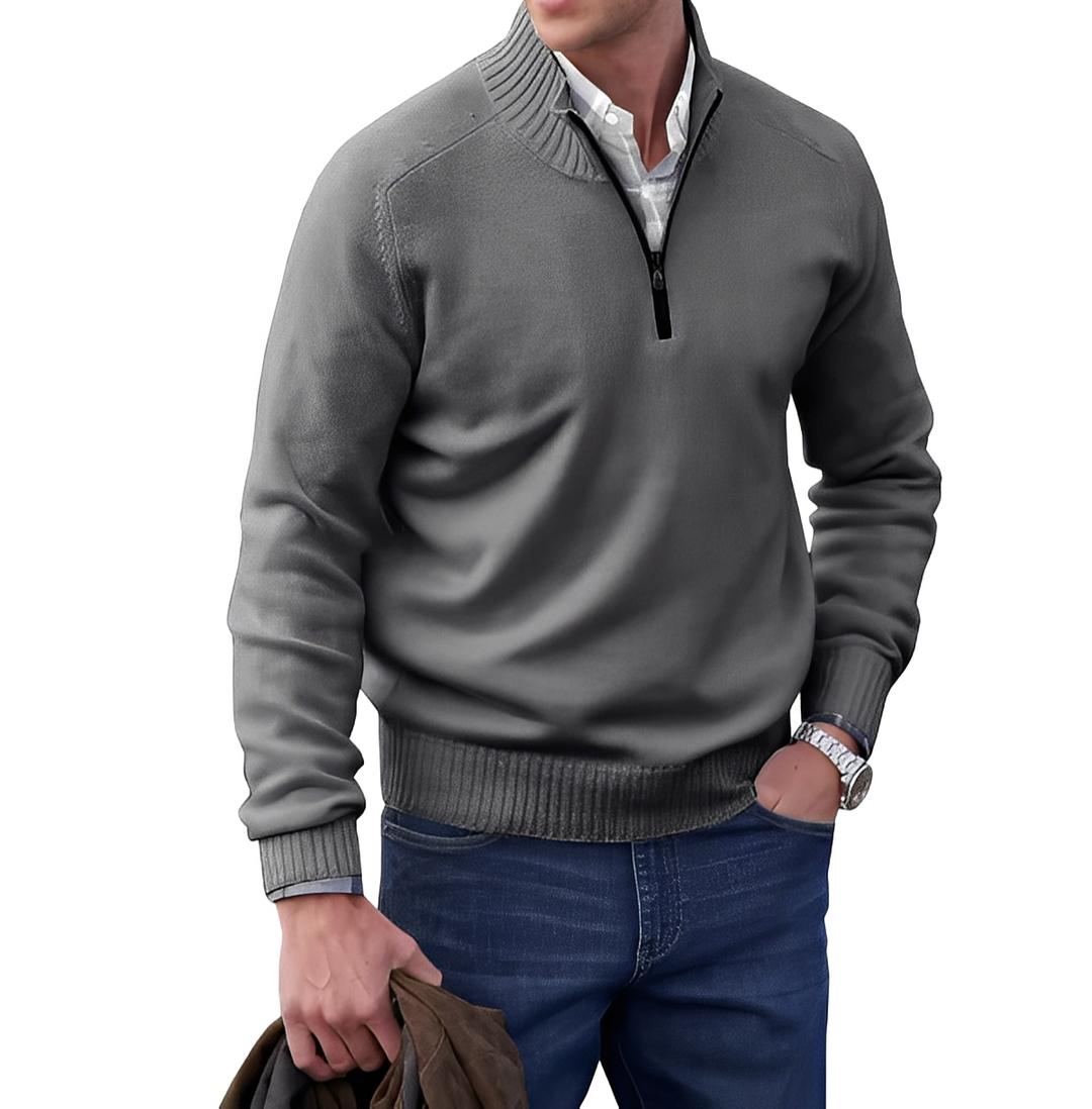 Gabriel - Herrenpullover mit Zipper