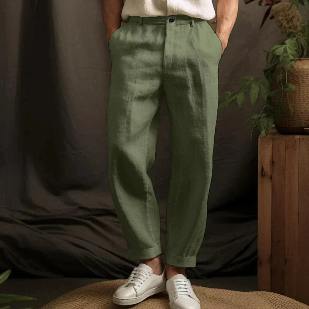 Rene | Herren Hose Aus Leinen