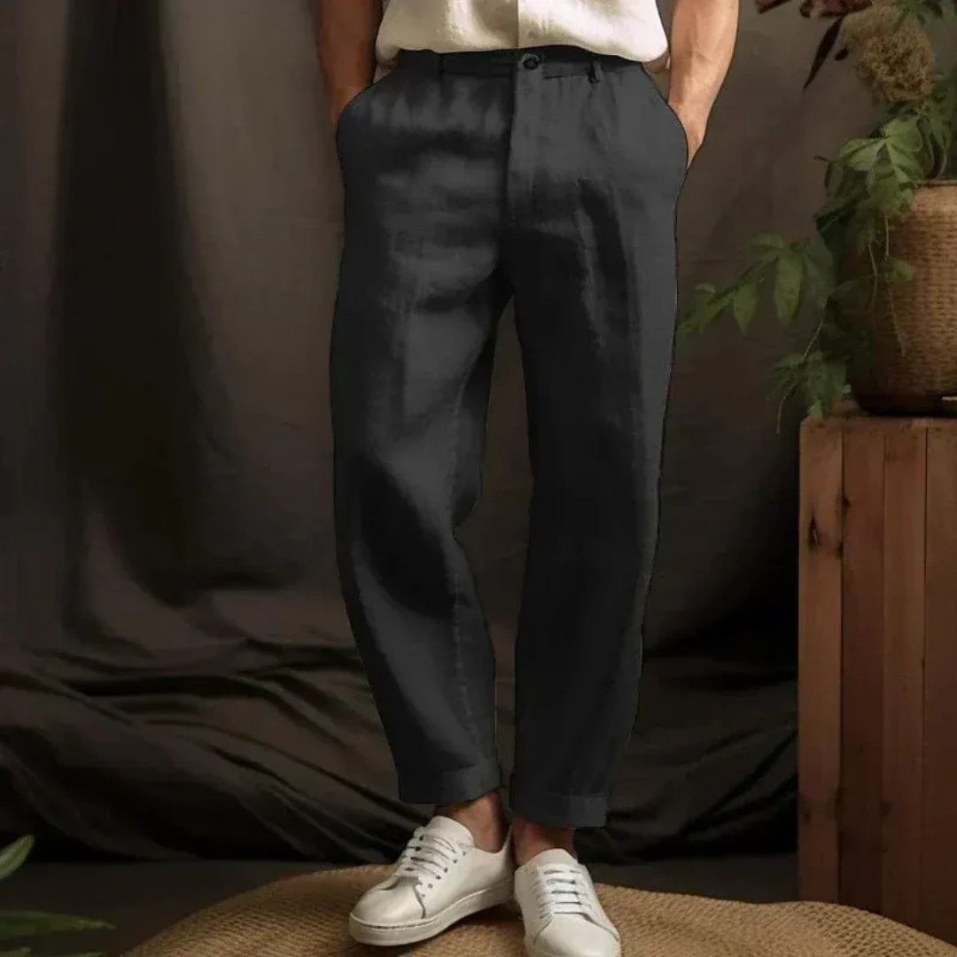 Rene | Herren Hose Aus Leinen