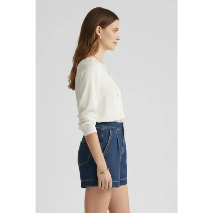 Rike | Damen Shorts Mit Umschlag Saum Für Urlaub