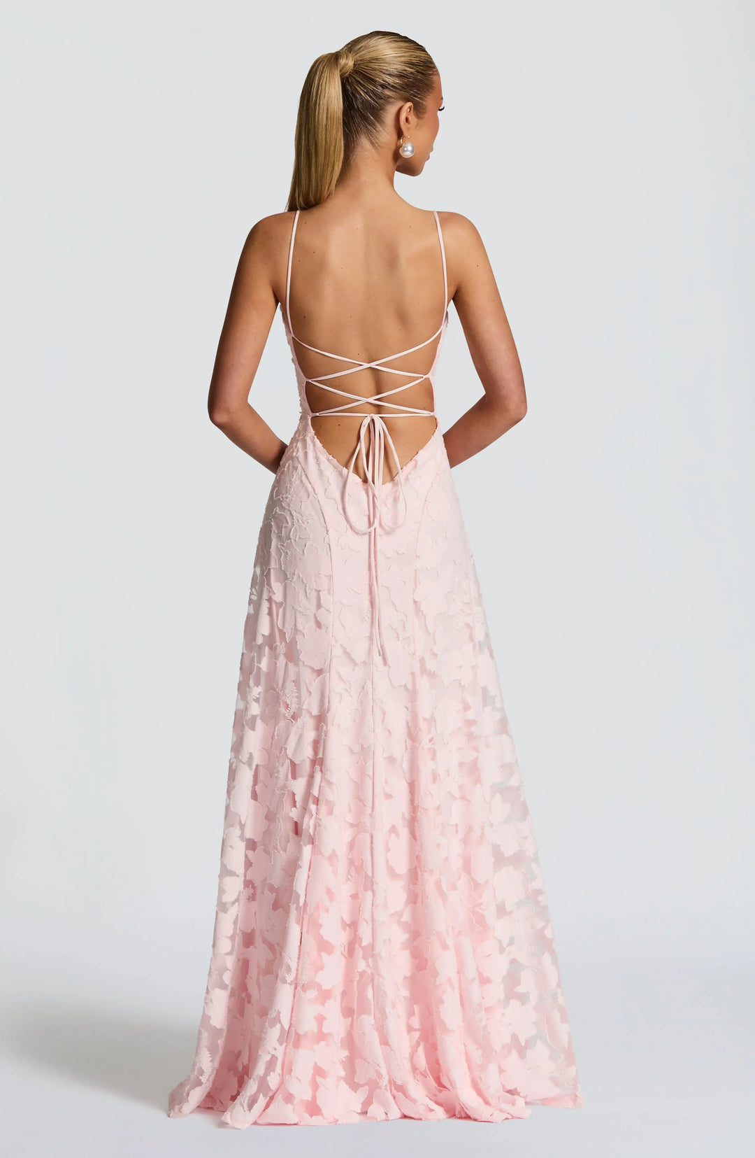 Maxikleid für Damen mit Blumenmuster und Spaghettiträgern