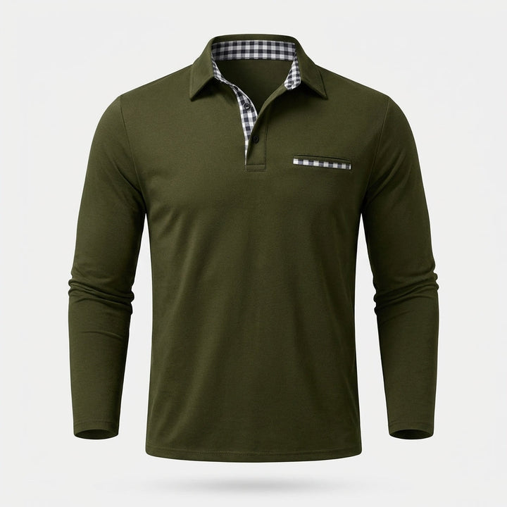 Rupert - Lässiges Langarm-Poloshirt für Herren