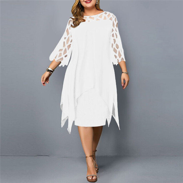 Annika – Kleid mit ausgeschnittenen Ärmeln und femininer Passform