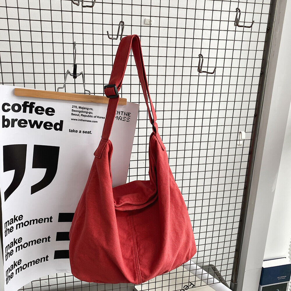 Umhängetasche Damen Canvas Oversized Laptop