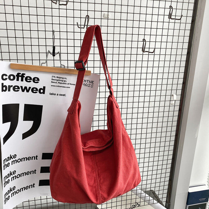 Umhängetasche Damen Canvas Oversized Laptop