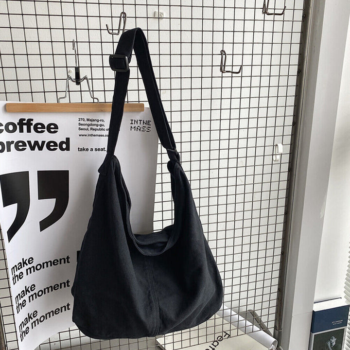 Umhängetasche Damen Canvas Oversized Laptop