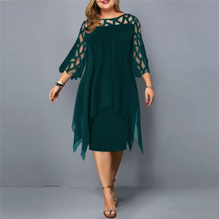 Annika – Kleid mit ausgeschnittenen Ärmeln und femininer Passform