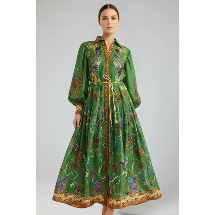 Sabina | Damen Maxikleid Sommer Urlaub Freizeit Modern