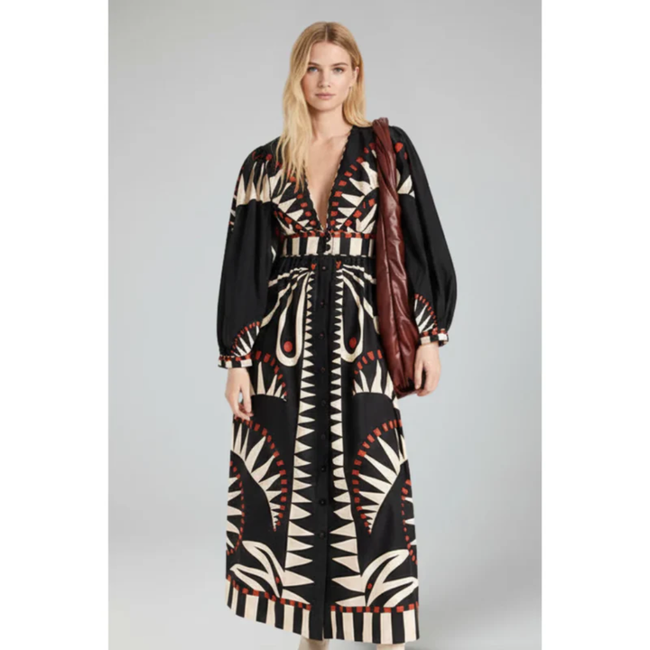 Sabina | Damen Maxikleid Sommer Urlaub Freizeit Modern