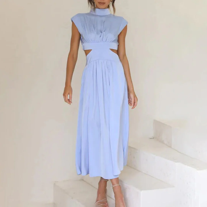 Sanna | Damen Midi Sommerkleid Für Alltag