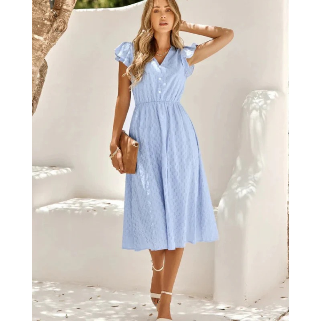 Sarah | Damen Sommerkleid In Midi Länge