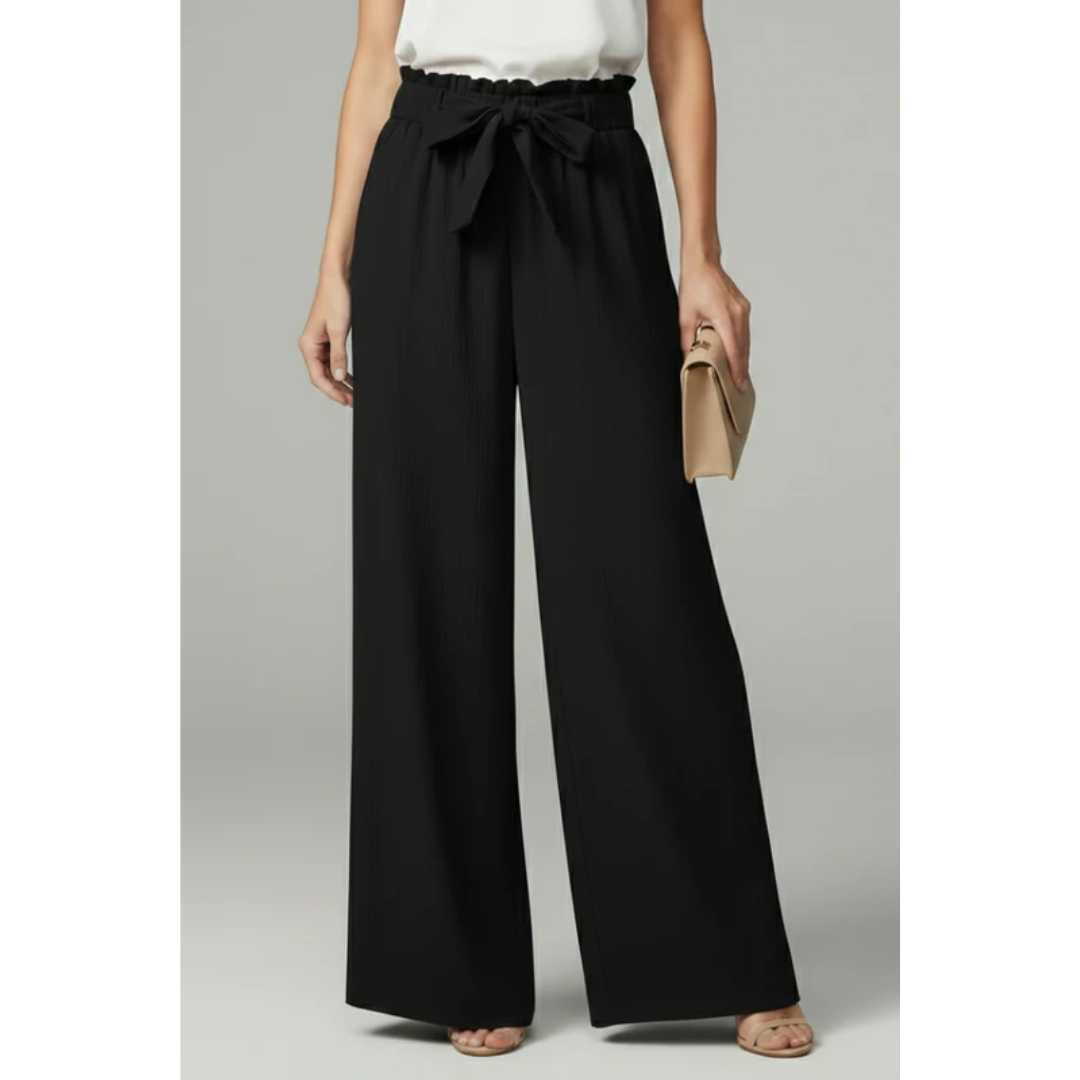 Luisa | Damen Palazzo Hose Mit Gürtel Für Alltag