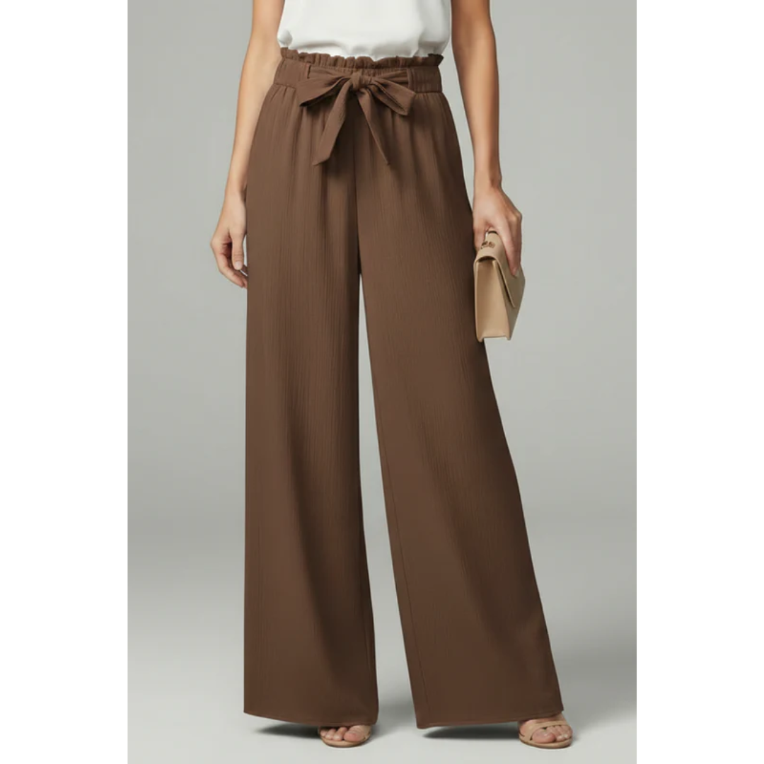 Luisa | Damen Palazzo Hose Mit Gürtel Für Alltag