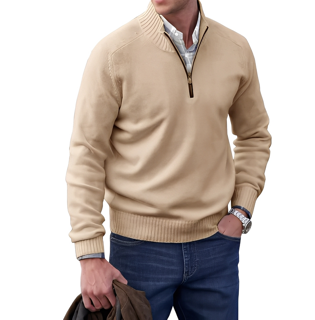 Gabriel - Herrenpullover mit Zipper