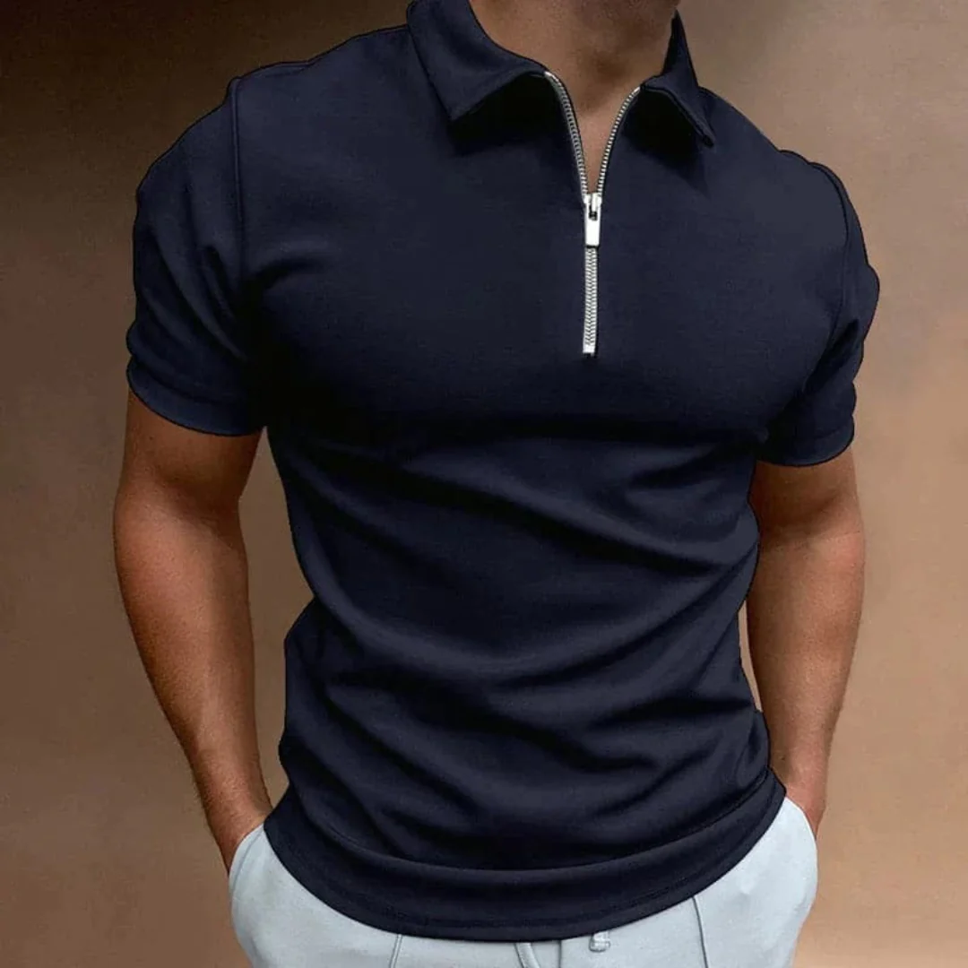 Silvan | Herren Poloshirt Reißverschluss Sommer
