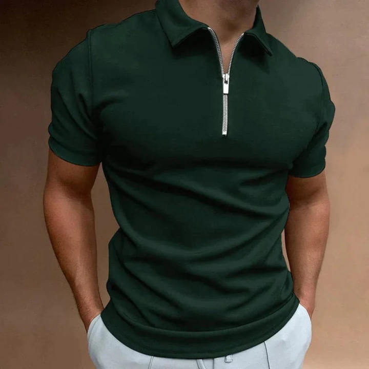 Silvan | Herren Poloshirt Reißverschluss Sommer