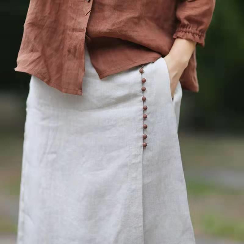 Manda - Eleganter asymmetrischer A-Linien-Rock für Damen