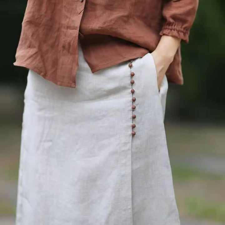 Manda - Eleganter asymmetrischer A-Linien-Rock für Damen