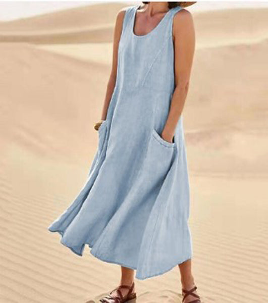Lena – Cotton Dress with Pockets - Image 10