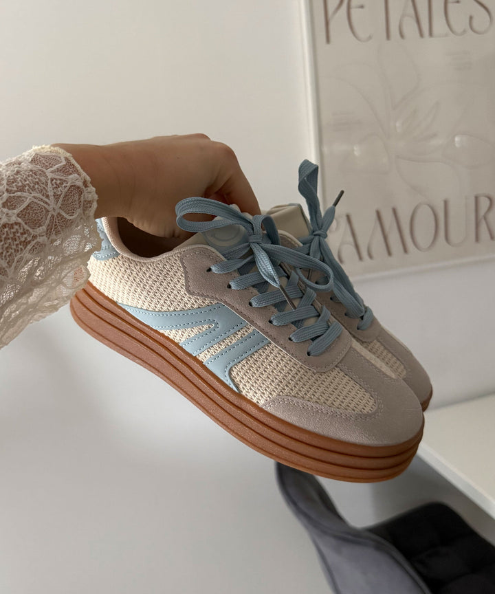 Sneaker Smiley Hellblau Ladypolitan ♡