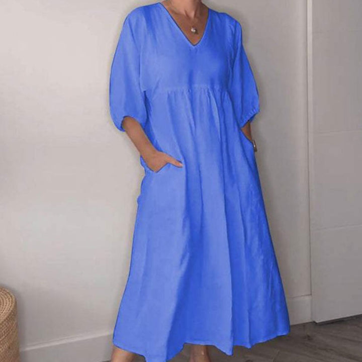 Wylla V-Ausschnitt Kleid – Bequem & Schick für jeden Anlass