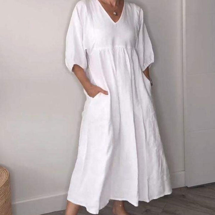 Wylla V-Ausschnitt Kleid – Bequem & Schick für jeden Anlass