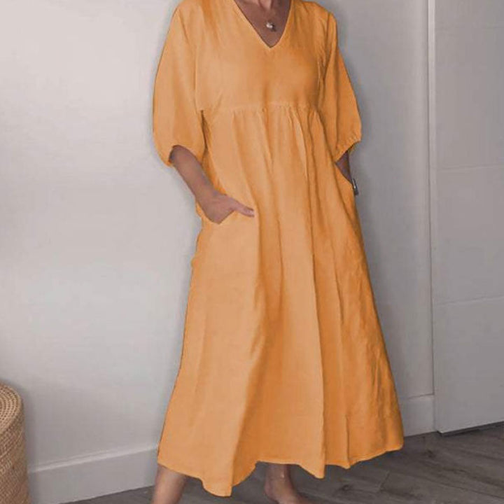 Wylla V-Ausschnitt Kleid – Bequem & Schick für jeden Anlass