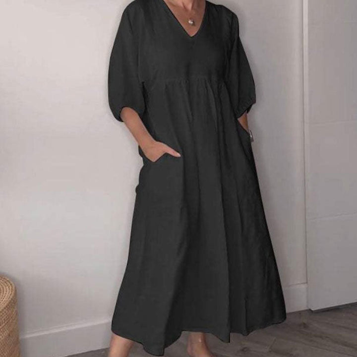 Wylla V-Ausschnitt Kleid – Bequem & Schick für jeden Anlass