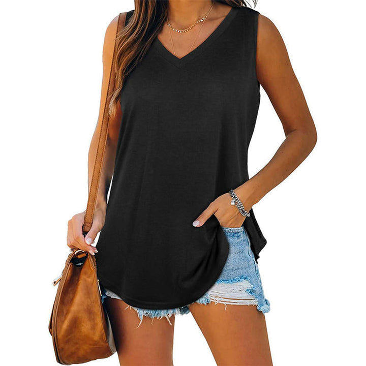 Ylona Damen Sommertop mit V-Ausschnitt – Leicht & Stylisch