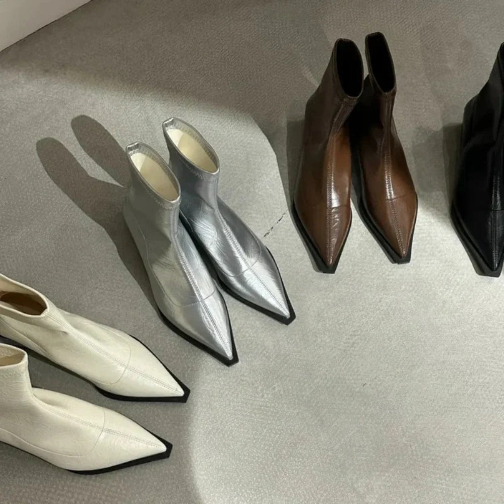 Stiefeletten mit Spitze für Damen – Schuhe für Abend und Büro