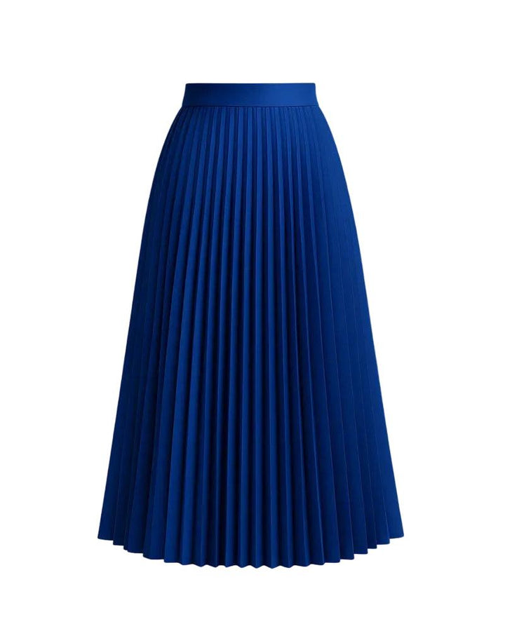 Strukturierter Midirock mit Falten für Damen-Women Skirt-Alpenkind