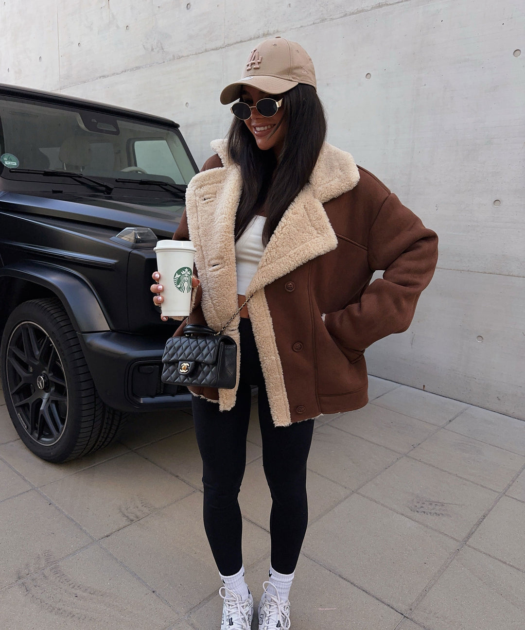 Lederjacke Penny braun