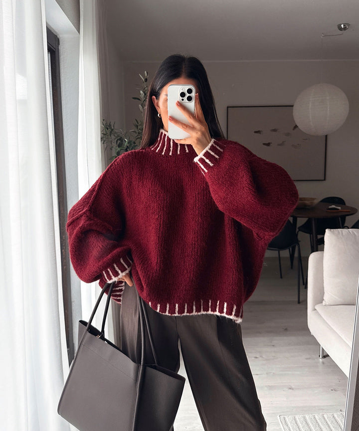 Pullover Salma Weinrot Ladypolitan ♡